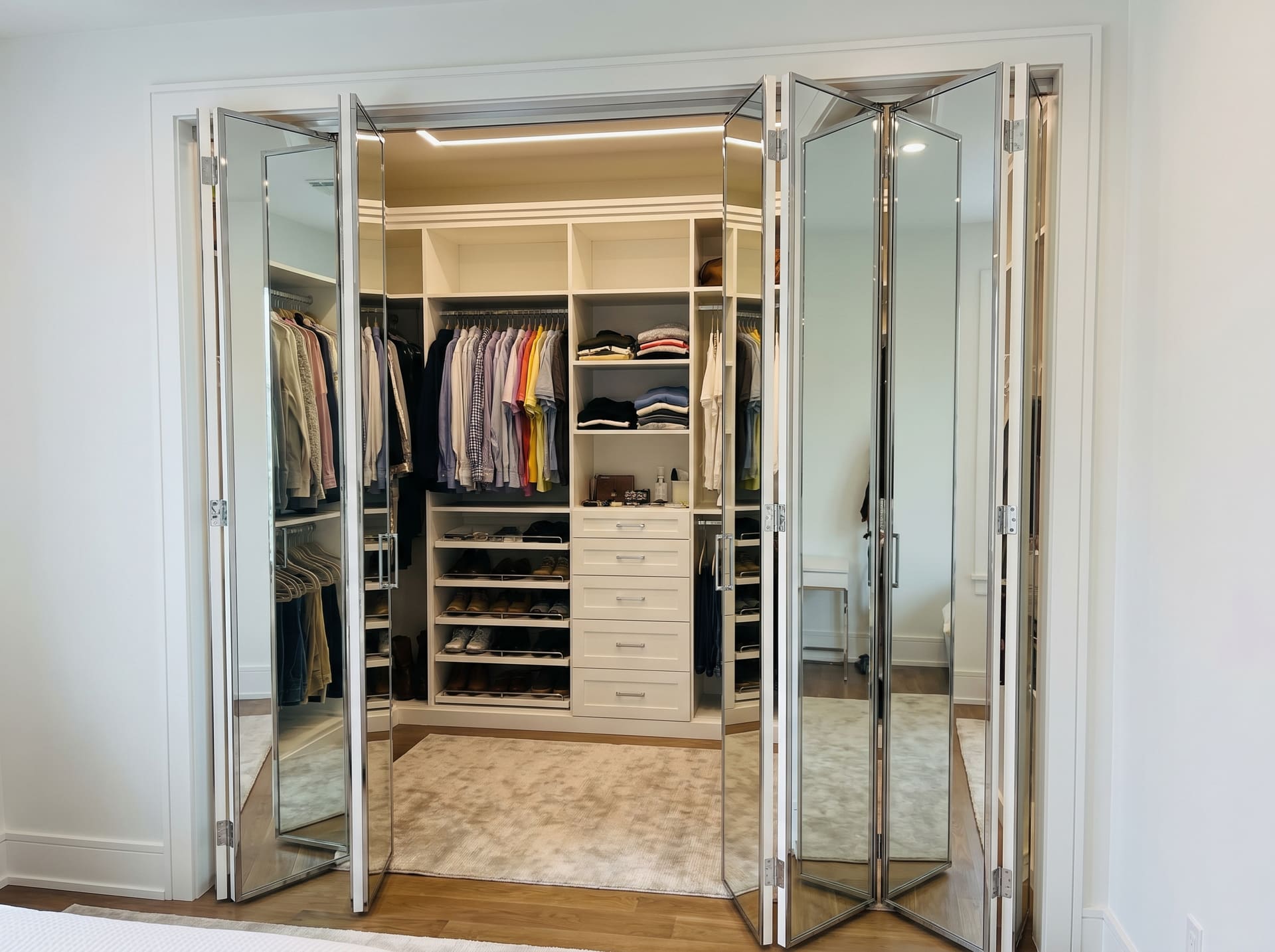 Mirror closet doors